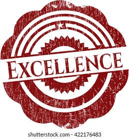 Sello de goma de excelencia con textura gruesa