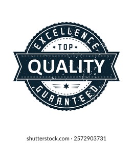 Excellence top quality guaranteed stamp circle logo