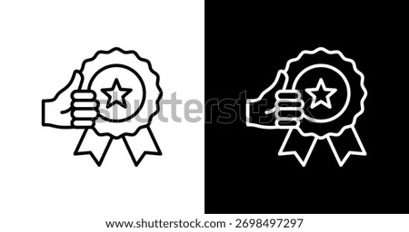 Excellence White Icon Set Design