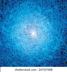 Excellent abstract blue background with circular lines. Vector illustration