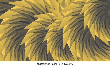 Excellent abstract yellow-gray background for your projects. Overlapping abstract jagged shapes form a mottled surface. Template for your projects. Vector.