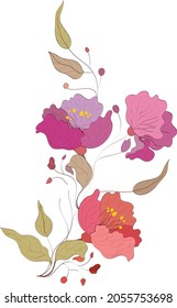 Excellent background with realistic vector illustration of orchid