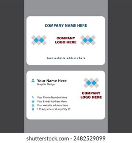 Excellent creativity modern exclusive styles editable dynamic business card Design Double-Sided Template