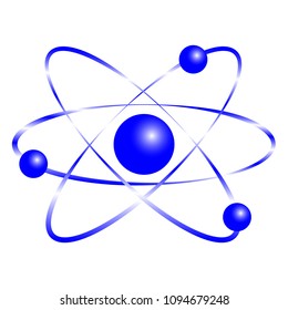 Excellent design of the molecular field on a white background