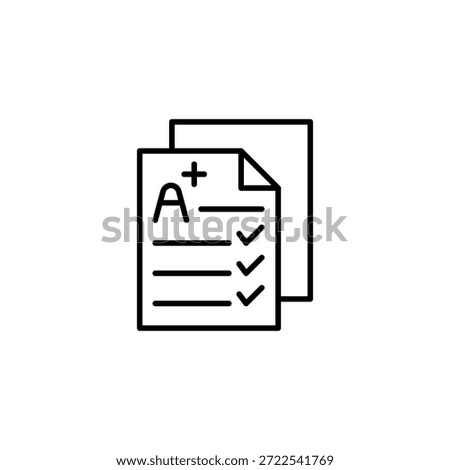 Excellent Grade Report With Checklist Outline Paper Document