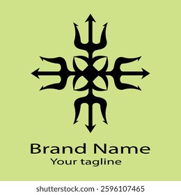 Excellent Latest logo design with different designs of the same shape For business company. vector file. Color editable.