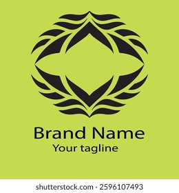 Excellent Latest logo design with different designs of the same shape For business company. vector file. Color editable.