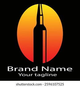 Excellent Latest logo design with different designs of the same shape For business company. vector file. Color editable.