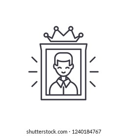 Excellent line icon concept. Excellent vector linear illustration, symbol, sign