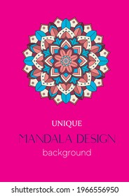 An excellent mandala art background vector for use.