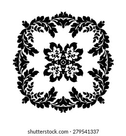 Excellent monochrome pattern for your wallpaper, clothing, porcelain