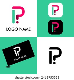 Excellent P logo graphic for application, company, business. etc