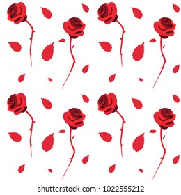 Excellent pattern of roses on differents background.