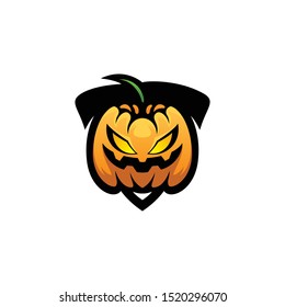 Excellent pumkin mascot vector design