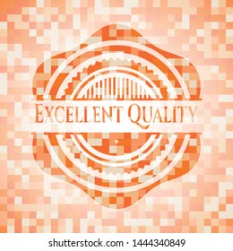 Excellent Quality abstract orange mosaic emblem
