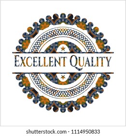 Excellent Quality arabic badge. Arabesque decoration.