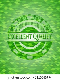  Excellent Quality green emblem. Mosaic background