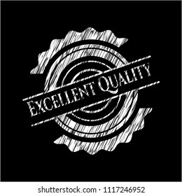 Excellent Quality written with chalkboard texture