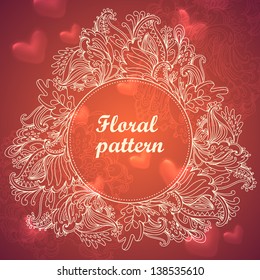 excellent retro floral and linear background