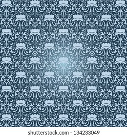 Excellent seamless floral background. Vector.