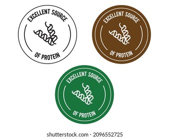 excelente fuente de vector de icono de proteína 