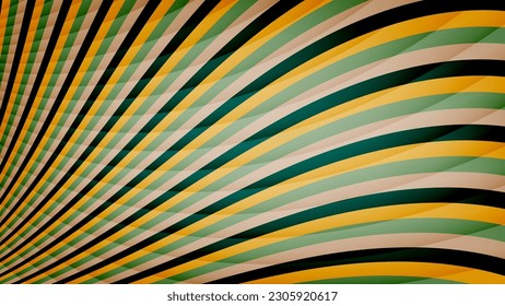 Excellent striped wallpaper in the African palette. A beautiful illustration for interior decoration, corporate designs, blogs, postcards, posters and your other projects. Vector. 