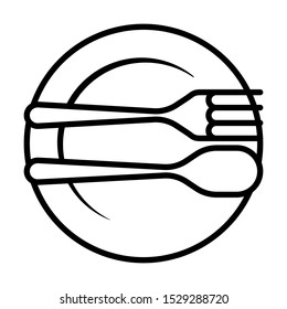 excellent table etiquette icon vector