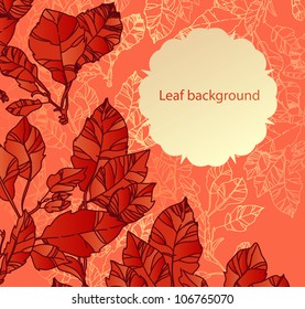  excellent vector  background of autumn  leaves