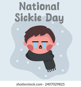 An excellent vector graphic for celebrating National Sickie Day is this one.