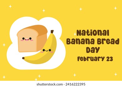 An excellent vector graphic for National Banana Bread Day celebrations is this one.