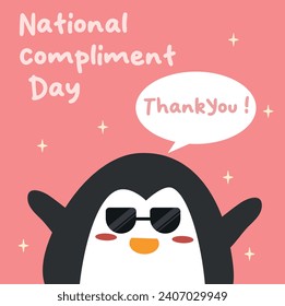 An excellent vector graphic for National Compliment Day celebrations is this one.