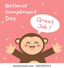 An excellent vector graphic for National Compliment Day celebrations is this one.