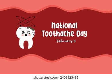 An excellent vector graphic for National Toothache Day celebrations is this one.