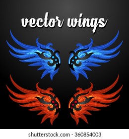 Excellent vector wings for your characters