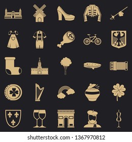 Excellent wine icons set. Simple set of 25 excellent wine vector icons for web for any design