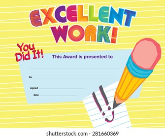 Excellent Work Certificate