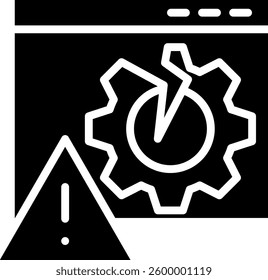 Exception Management Icon Glyph Vector Illustration