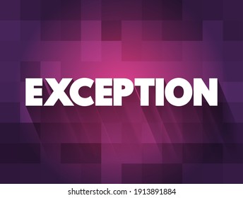 Exception text quote, concept background