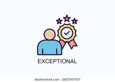 Exceptional Icon Or Logo Isolated Illustration