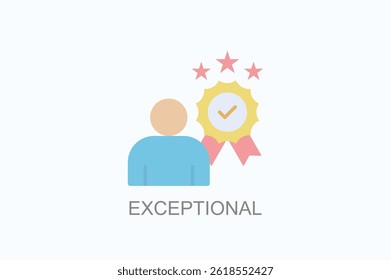 Exceptional Icon Or Logo Isolated Illustration