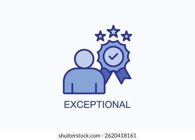 Exceptional Icon Or Logo Isolated Illustration