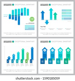 Exceptional infographic design set for development layout, management report, presentation slide, web design. Business and teamwork concept with process, bar and percent diagram
