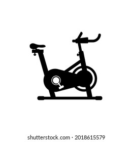 Plantilla de ilustración de diseño de iconos de la bicicleta de ejercicio