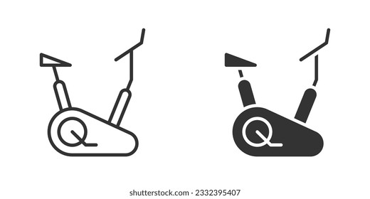 Excercise bike icon. Vector illustration.