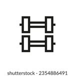 Excercise icon vector. Linear style sign for mobile concept and web design. Excercise symbol illustration. Pixel vector graphics - Vector.	
