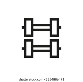 Excercise icon vector. Linear style sign for mobile concept and web design. Excercise symbol illustration. Pixel vector graphics - Vector.	
