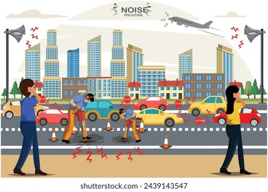 Excessive noise disrupts peace. Noise pollution harms health and environment. Let us silence it for a better world.