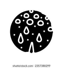 excessive sweating disease symptom glyph icon vector. excessive sweating disease symptom sign. isolated symbol illustration