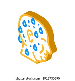 excessive sweating isometric icon vector. excessive sweating sign. isolated symbol illustration