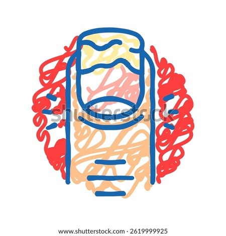excessive thirst disease symptom doodle icon sketch vector. excessive thirst disease symptom sign. isolated symbol illustration